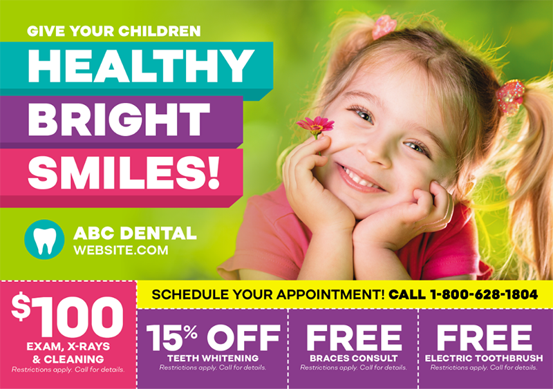 dental postcard example