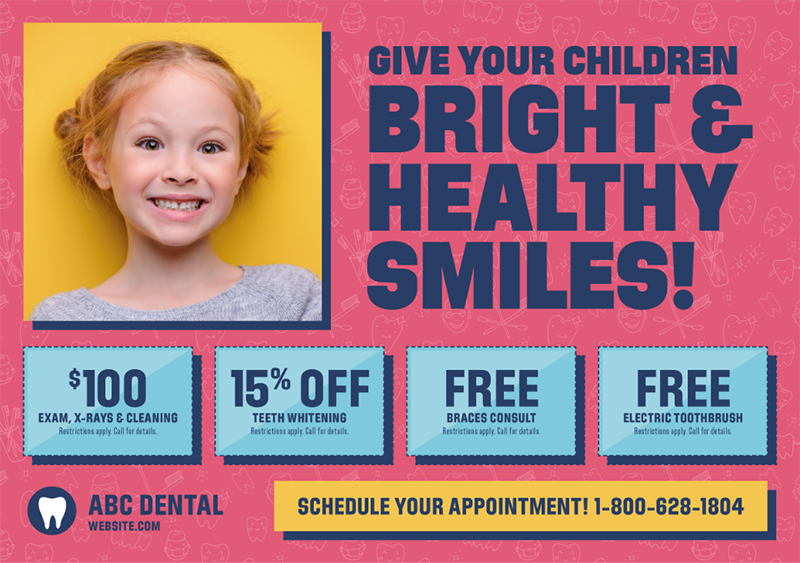 dental postcard example