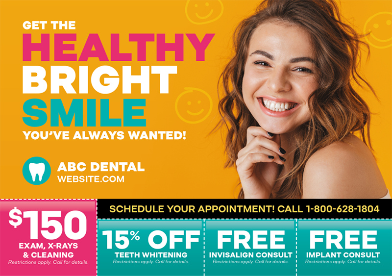 dental postcard example