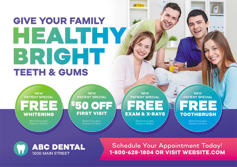 dental postcard example