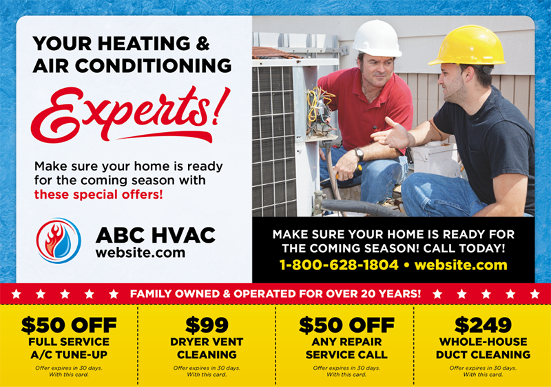 hvac postcard example
