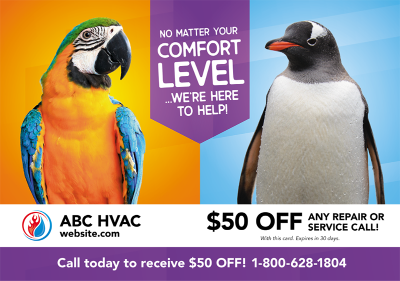 hvac postcard example