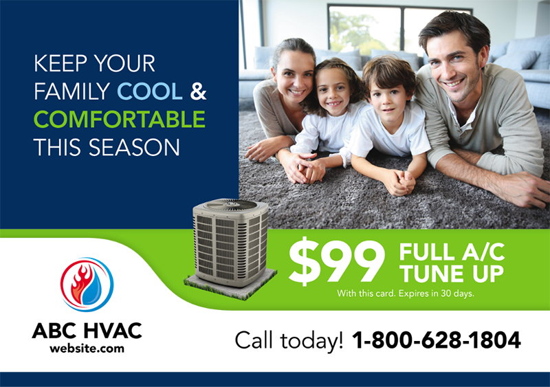 hvac postcard example