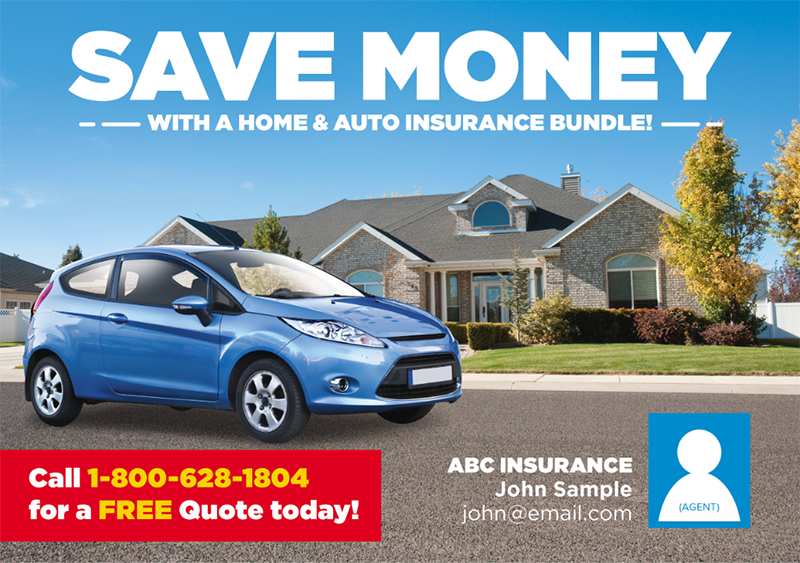 insurance postcard example