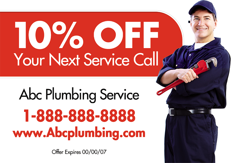 plumbing postcard example