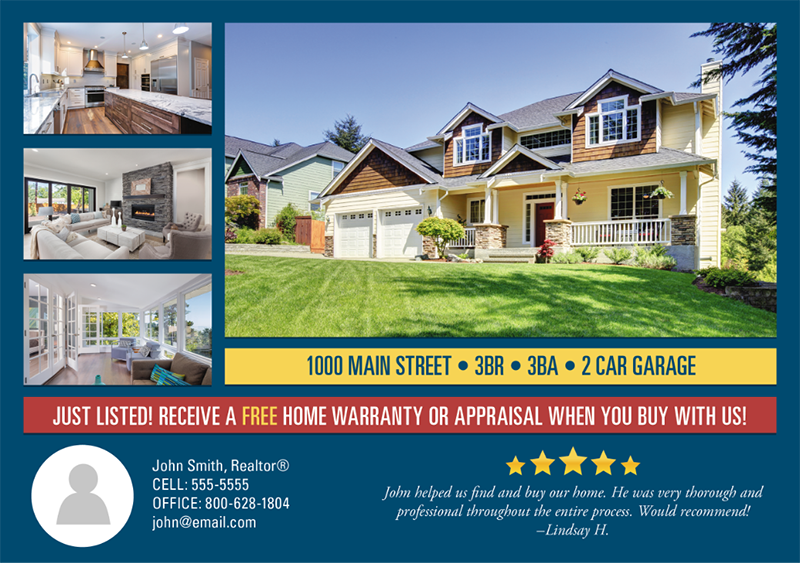 real estate postcard example