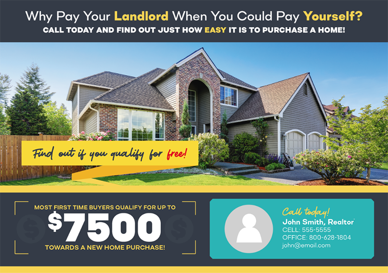 real estate postcard example