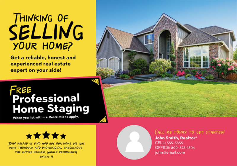 real estate postcard example