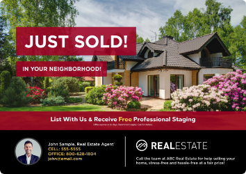 Real Estate Just Sold Direct Mail Design