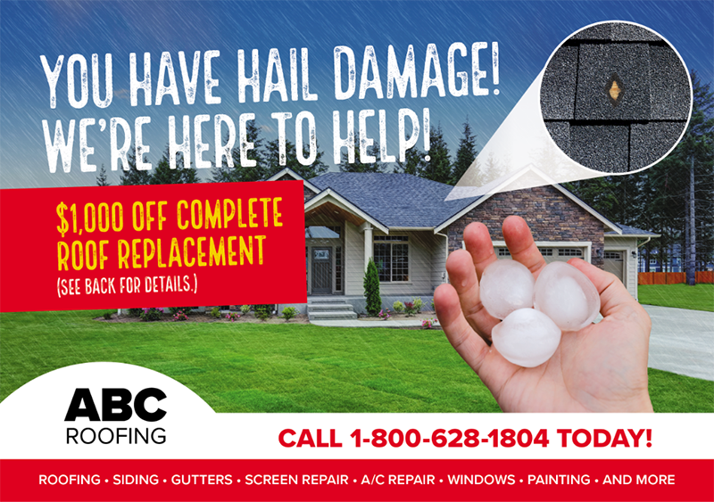 roofing postcard example