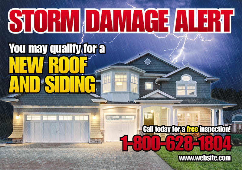 roofing postcard example