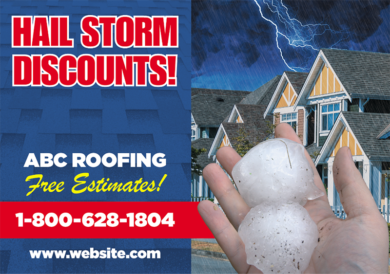 roofing postcard example