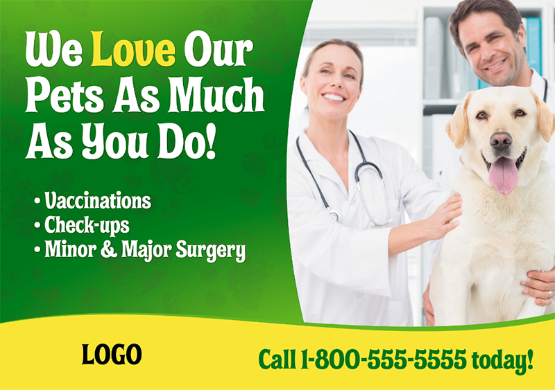 veterinarian postcard example