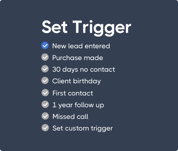 direct mail api automated triggers