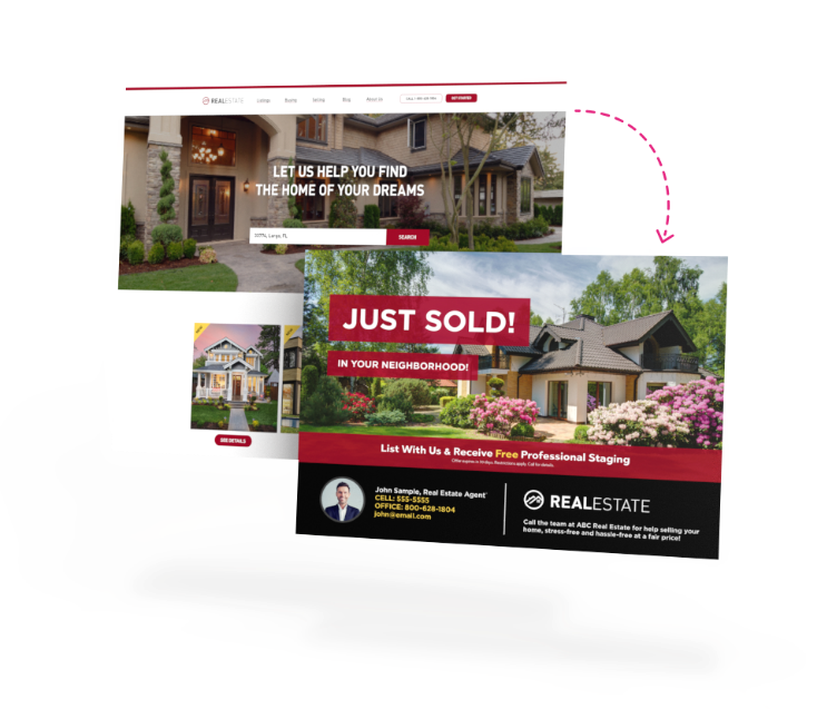 direct mail retargeting postcards