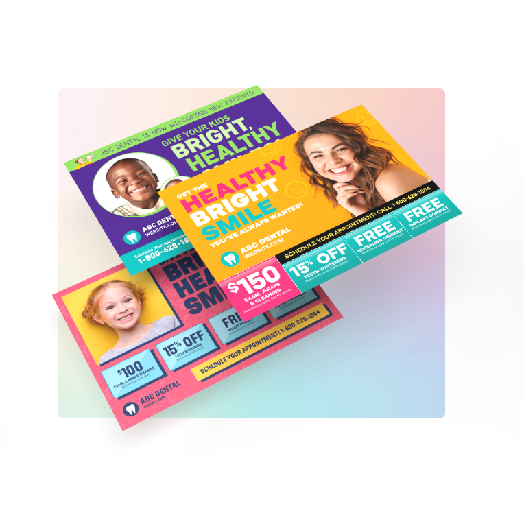 direct mail retargeting example postcards