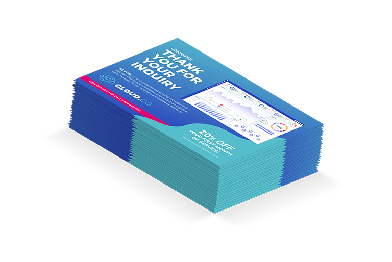 Send triggered 6x8.5 postcards automatically