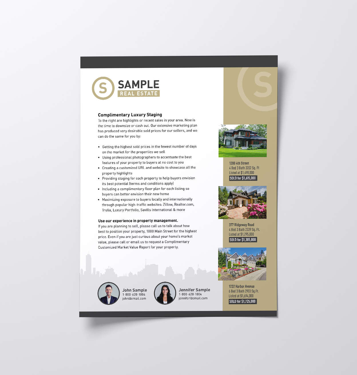 real estate letter product sample