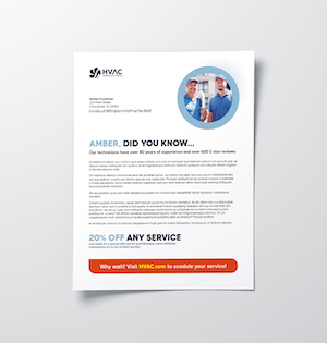 hvac letter product sample