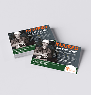 law postcard product sample