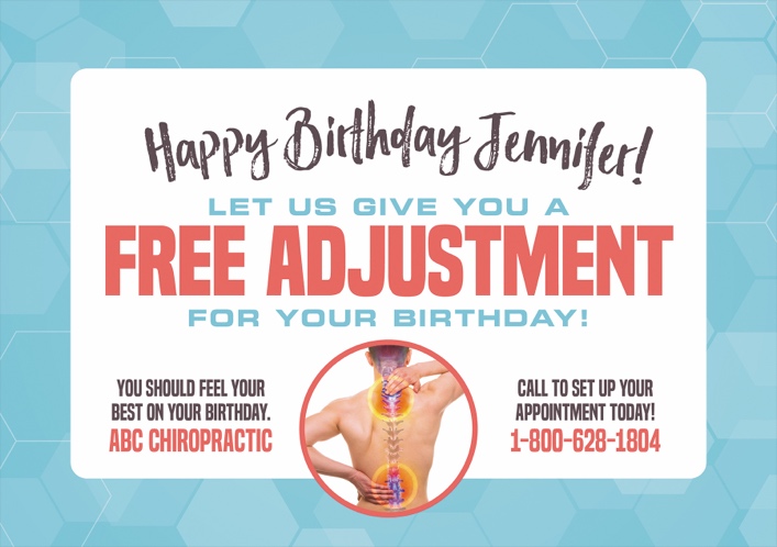 chiropractor postcard